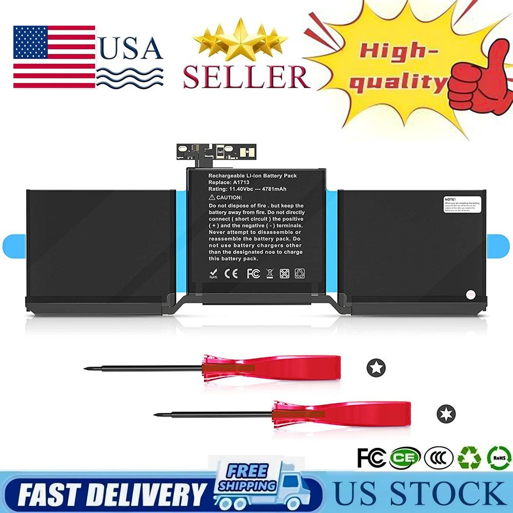 A1713 A1708 Battery for Apple MacBook Pro Retina 13 inch A2159 A2171 A2289 A2338