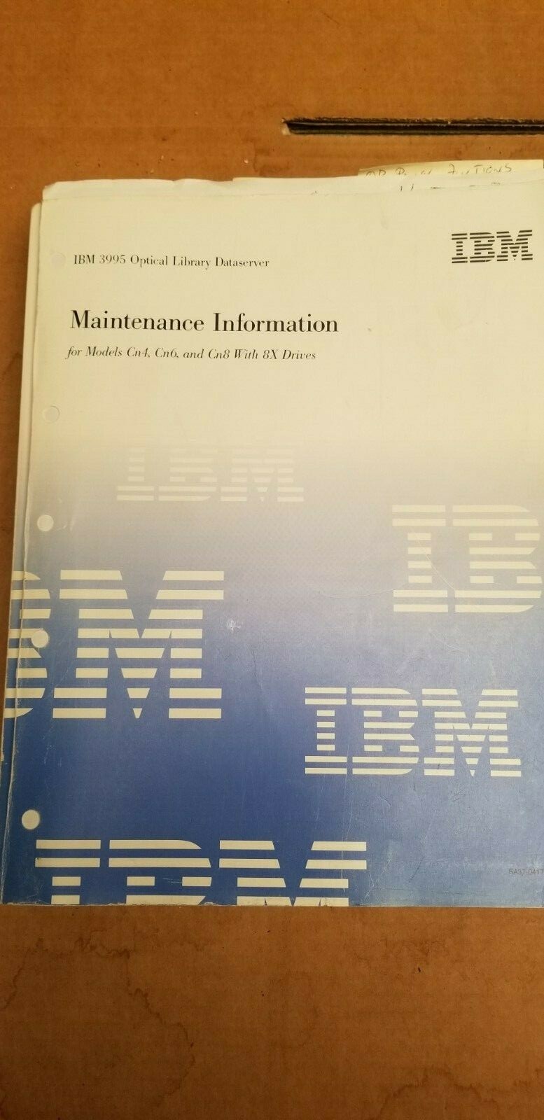IBM Optical Library 3995 CXX Operators Guide C-Series GA32-0352-02 Rare Manual 