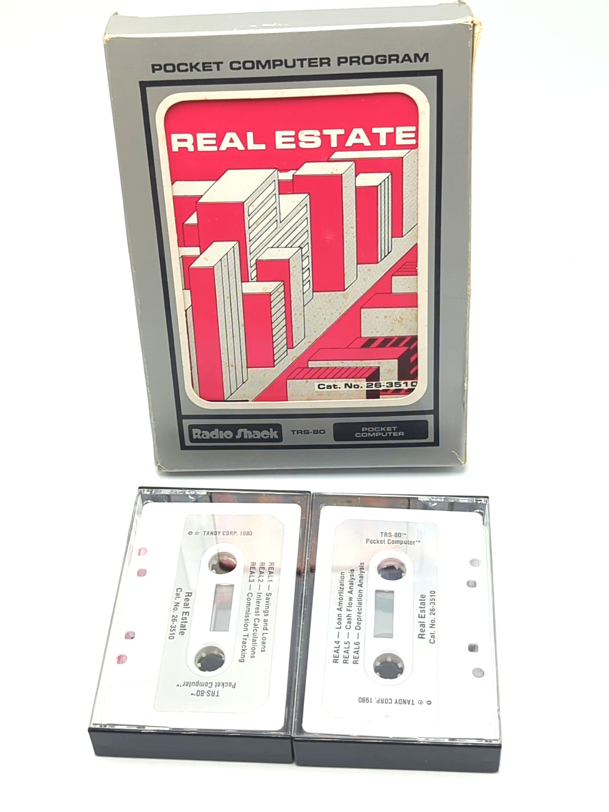 TRS-80 Computer Real Estate Program on Cassette – Radio Shack / Tandy 1980