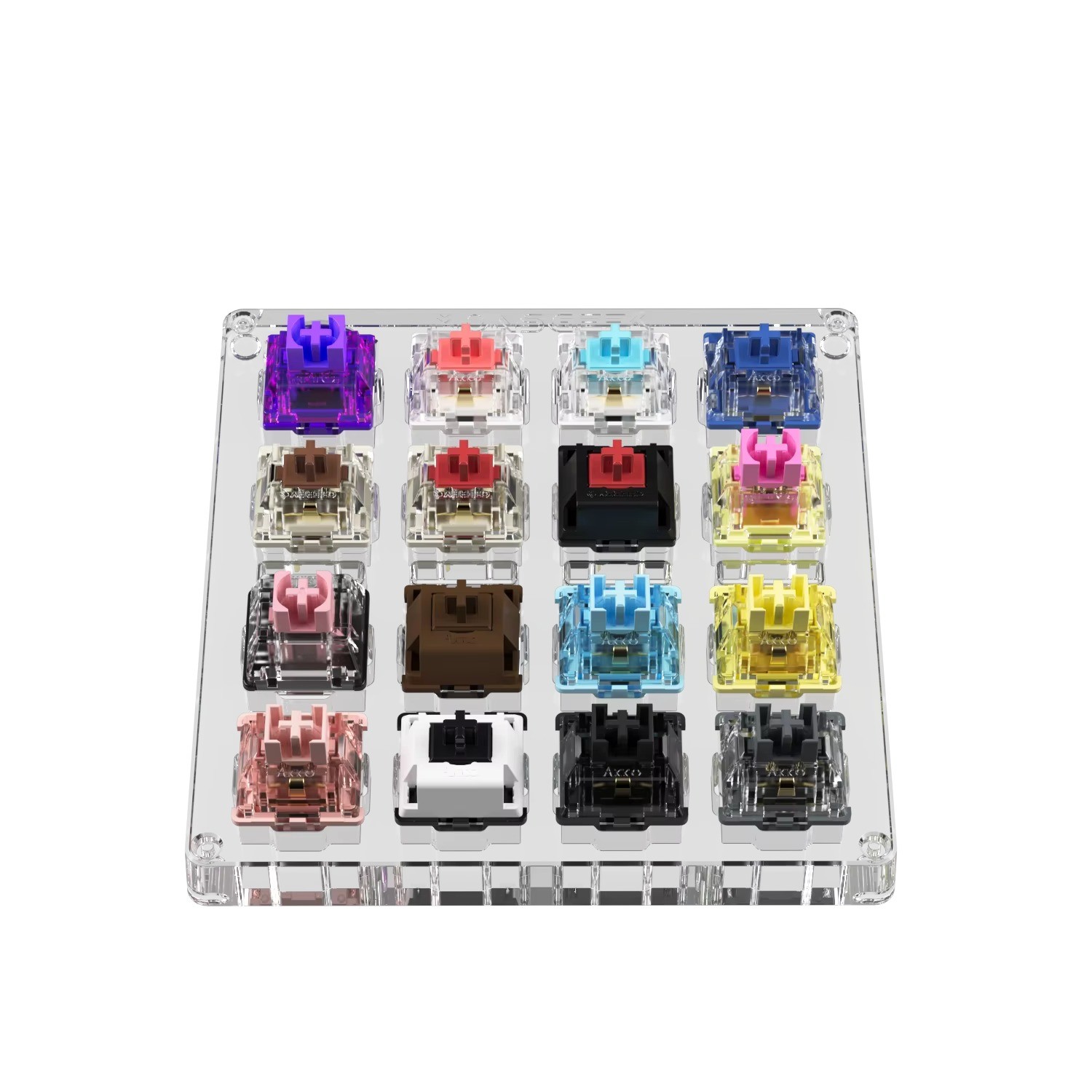 AKKO x MonsGeek Acrylic 16-Key Switch Tester Linear Tactile Clicky Silent