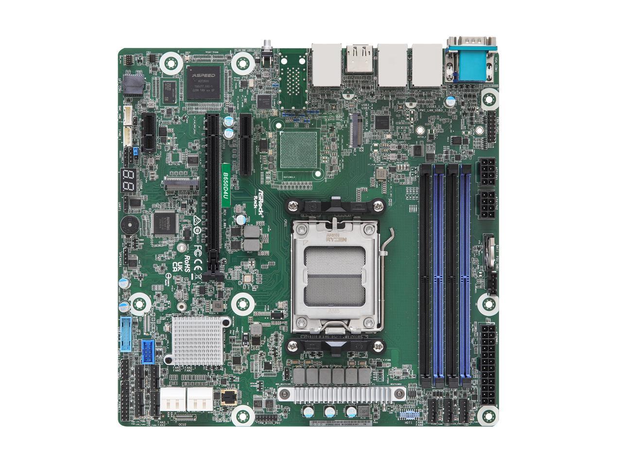 AsRock Rack B650D4U Micro-ATX Server Motherboard Single Socket AMD EPYC™ 4004 an