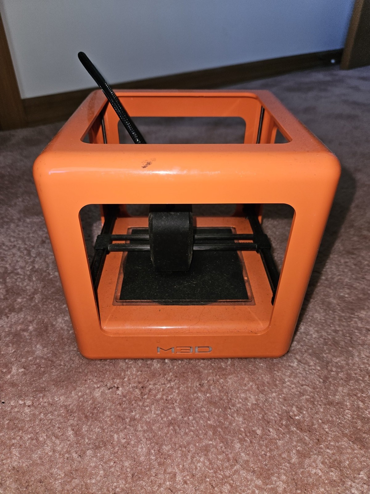 M3D Micro 3D Printer Orange - For Parts / Untested - No Power Supply
