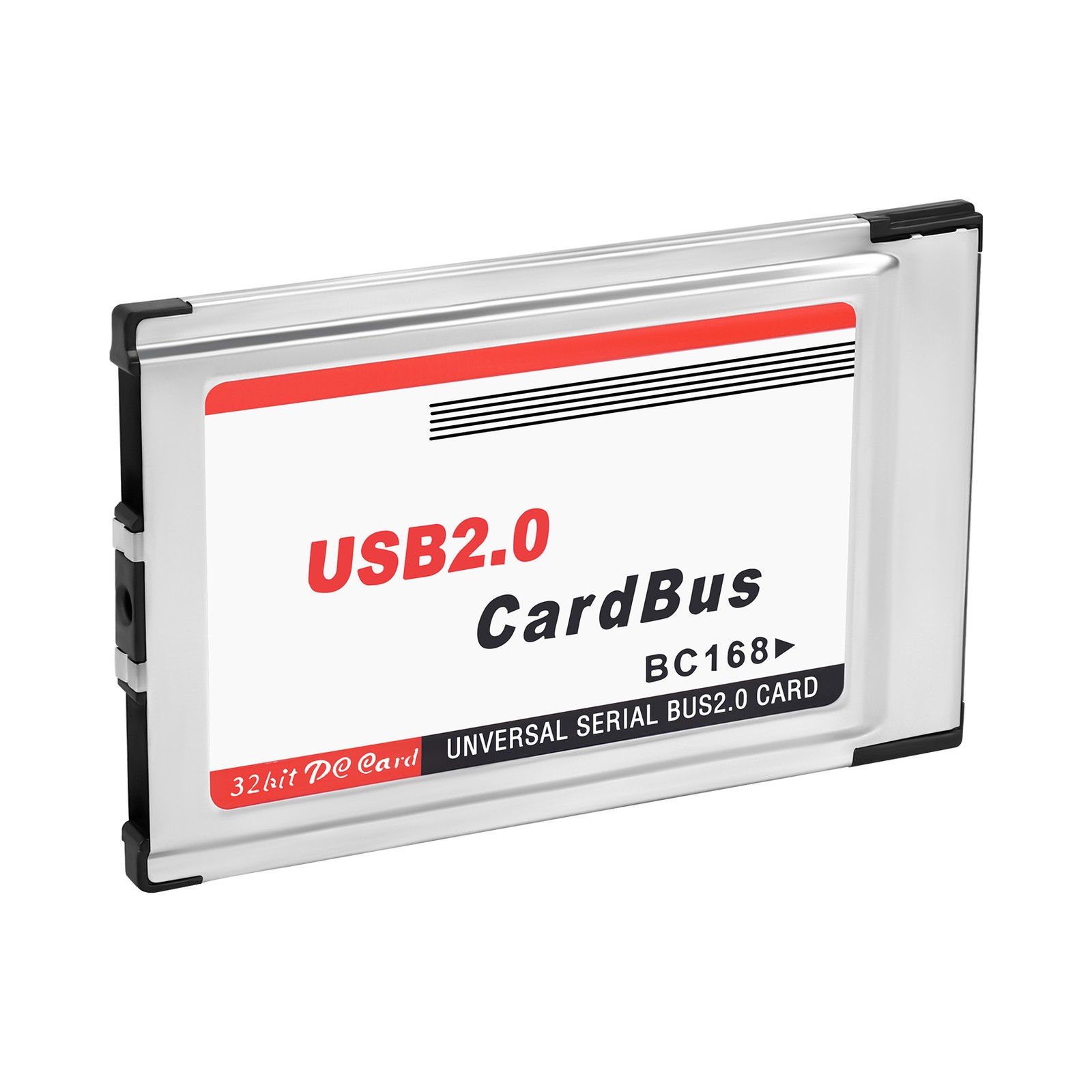 PCMCIA to USB 2.0 CardBus Dual 2 Port 480M Card Adapter for Laptop PC6158