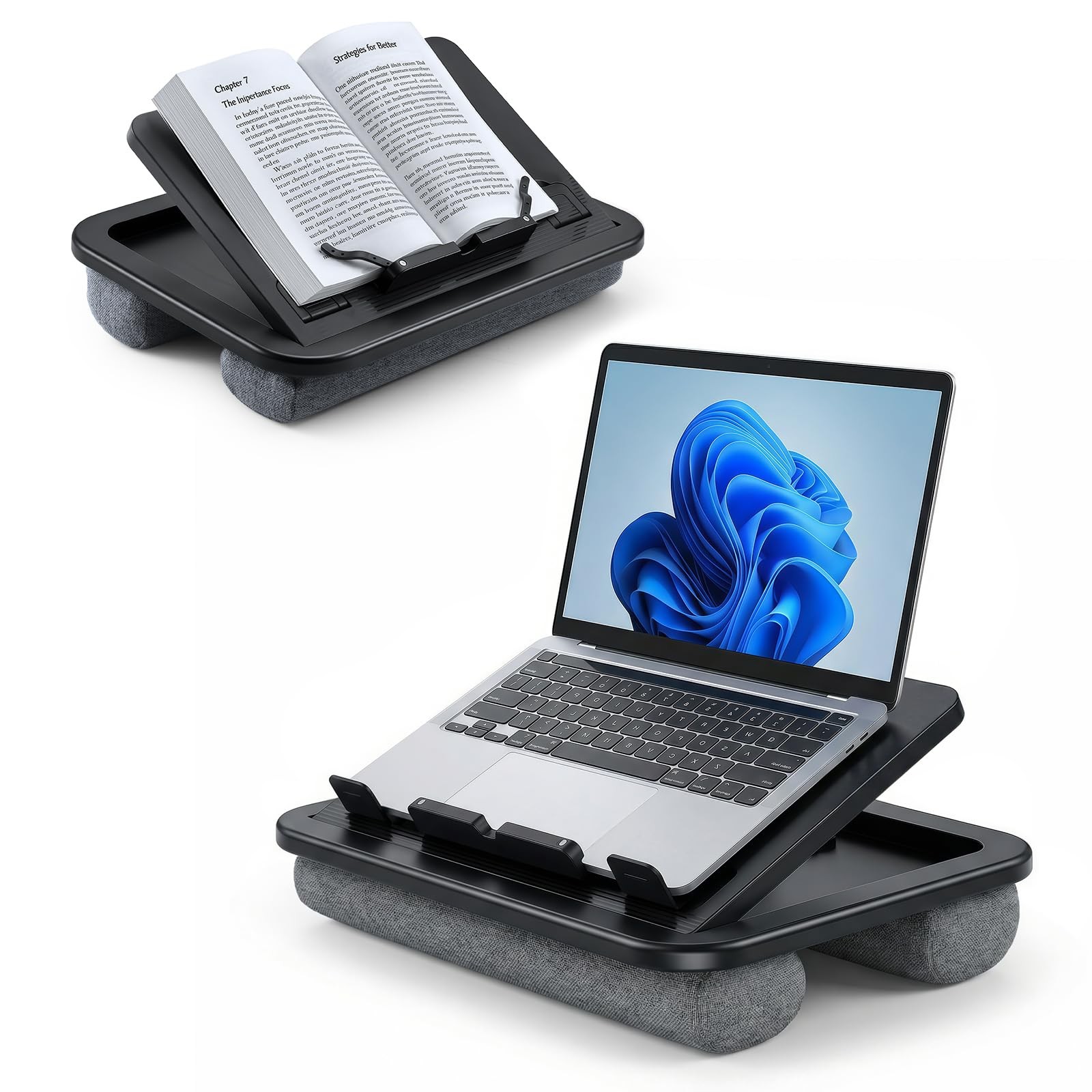 Adjustable Lap Desk Cushion 8 Angles Ergonomic Fits 14 Inch Laptop MINI