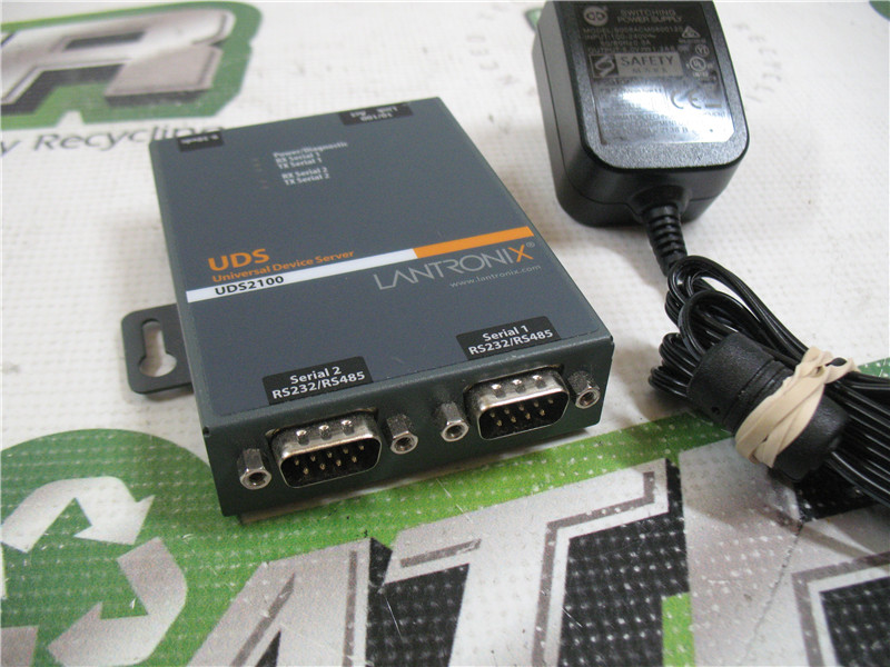 Lantronix UDS2100 Serial Device Server High-Performance Factory Reset w Adapter.