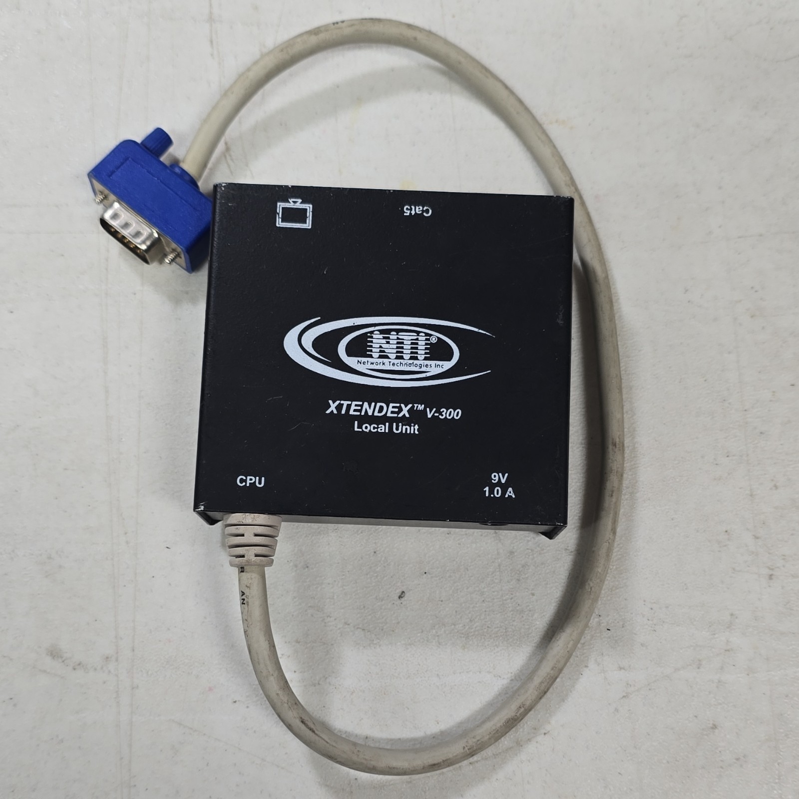 NTI XTENDEX V-300 Local Unit KVM Switch Box VGA RJ45 1:1 ST-C5V-300 Black