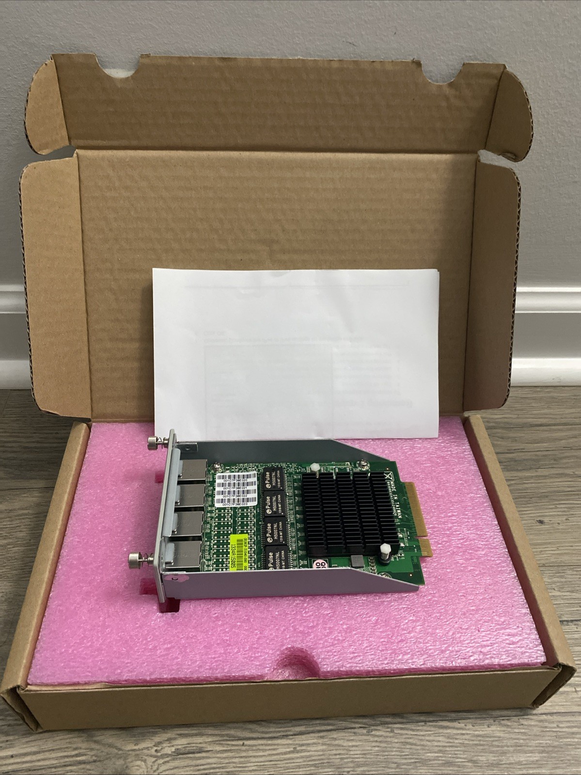 CheckPoint CPAP-ACC-4-1F 4-Port Gigabit Ethernet SFP Server Adapter New Open Box