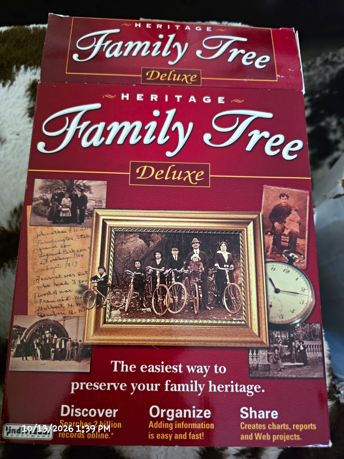Individual Software Heritage Family Tree Deluxe Genealogy Software CD-ROM