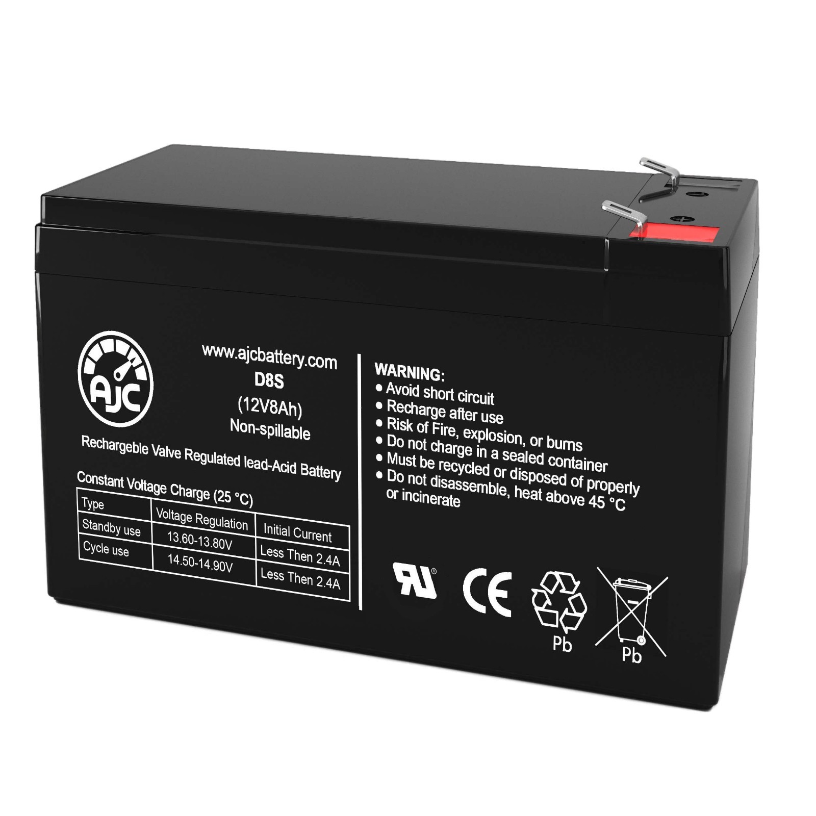 12V 8Ah UPS Replacement Battery for Tripp Lite SMART2200RM2U SMART2200RMXL2U