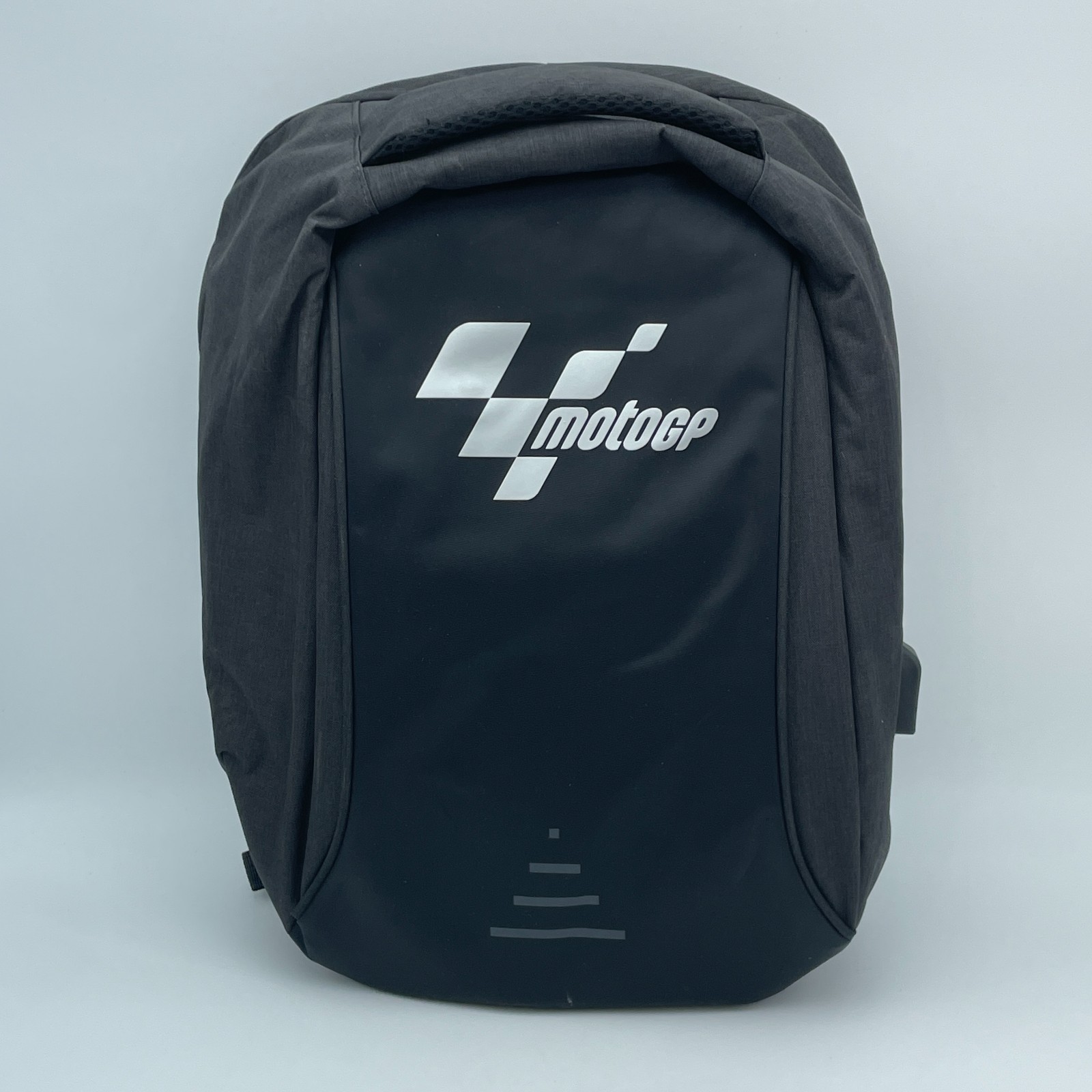 MotoGP Motorcycle Backpack Black Racing USB Port Laptop Bag PIERRE DELONE 18in