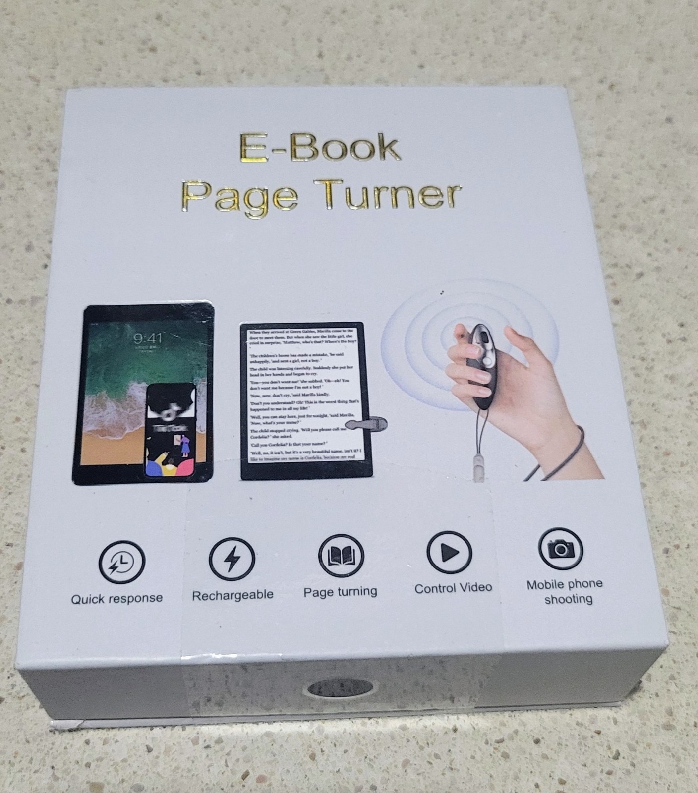 E-Book Page Turner, Distance: 10 Meters,Frequency: 2.40GHz~2.48GHz OBO