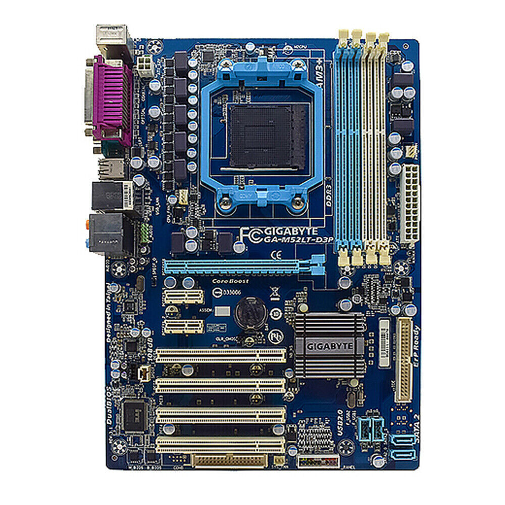 For Gigabyte Socket AM3+ DDR3 ATX Motherboard GA-M52LT-D3P/