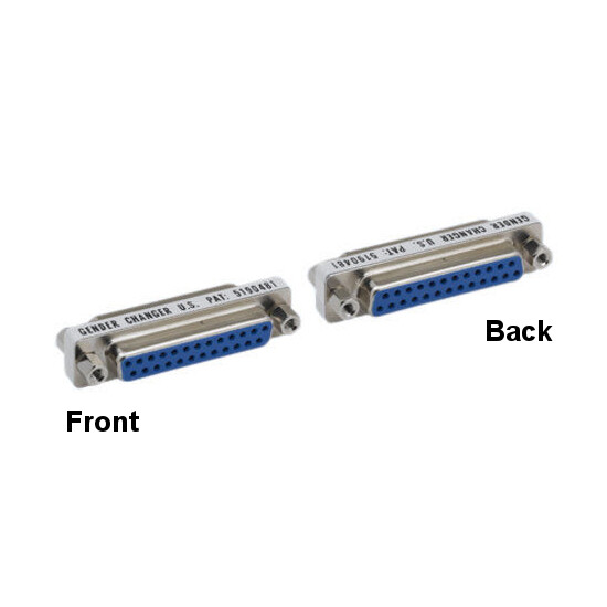 LOT 10pcs DB25 Female/Female Mini Adapter 25Pin Low Profile Printer/Scanner