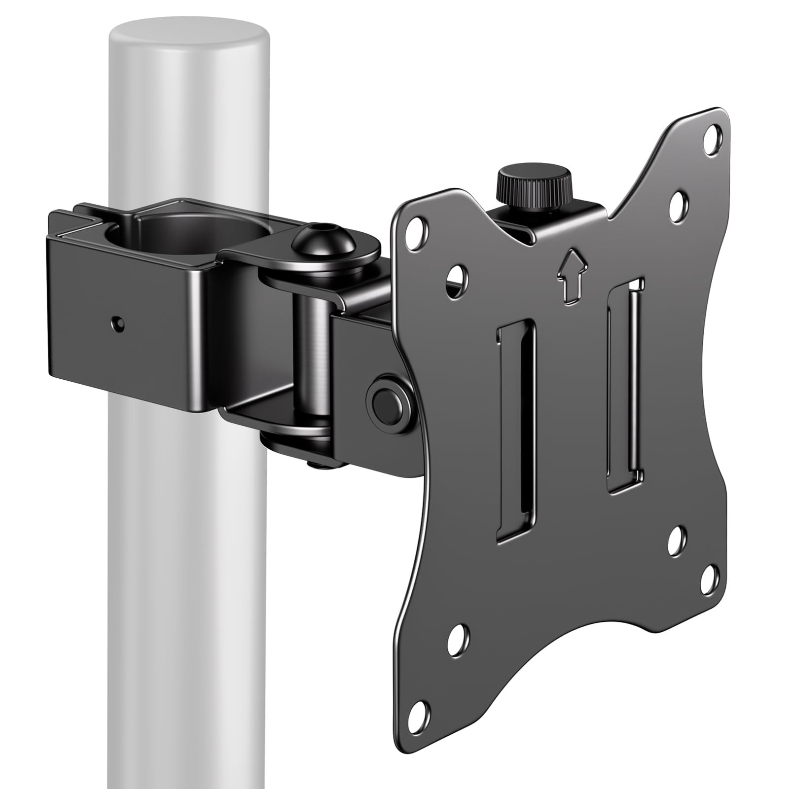 Universal VESA Pole Mount for 17 to 32 Inch Monitor Adjustable Tilt Swivel