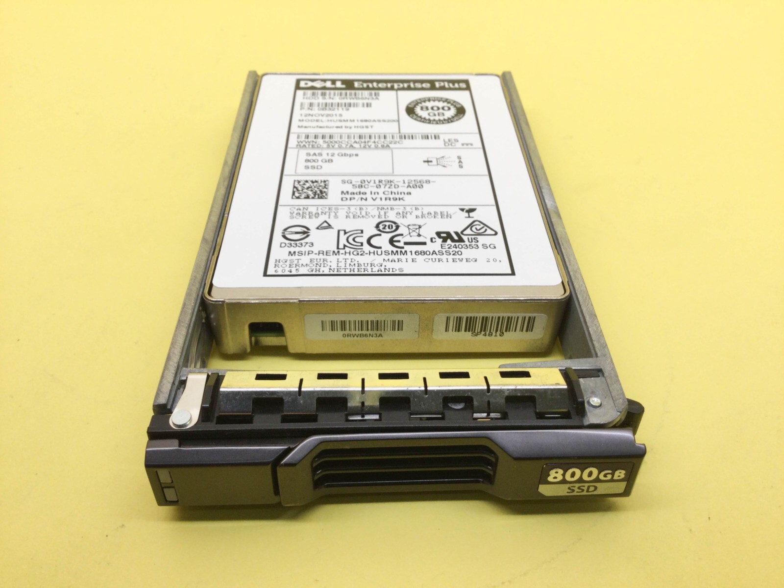 V1R9K Dell Compellent 800GB SAS 12Gbps 2.5" Solid State Drive HUSMM1680ASS200