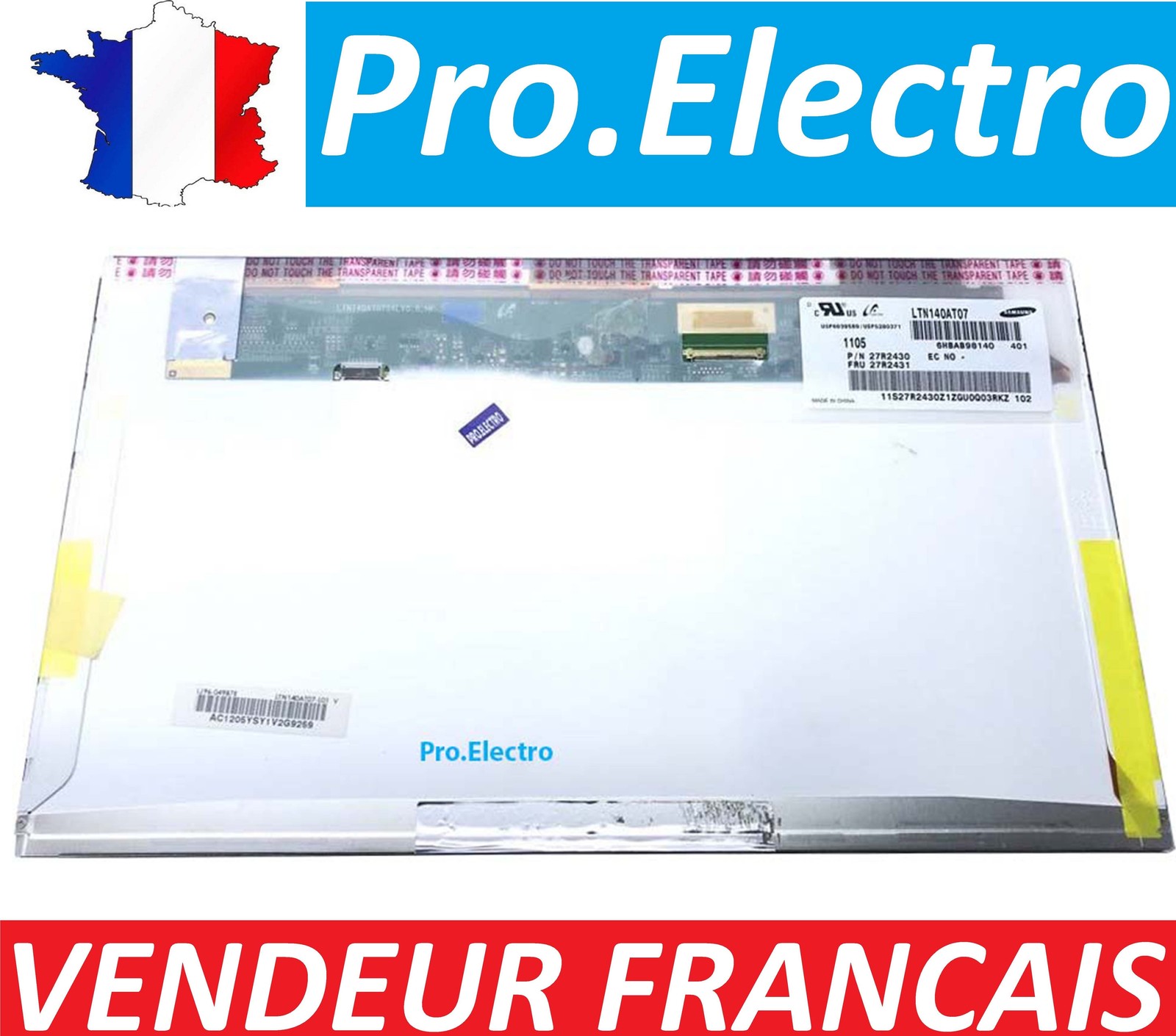 PRO ELECTRO LCD Screen 14.0 Inch LED 40 Pins Dalle