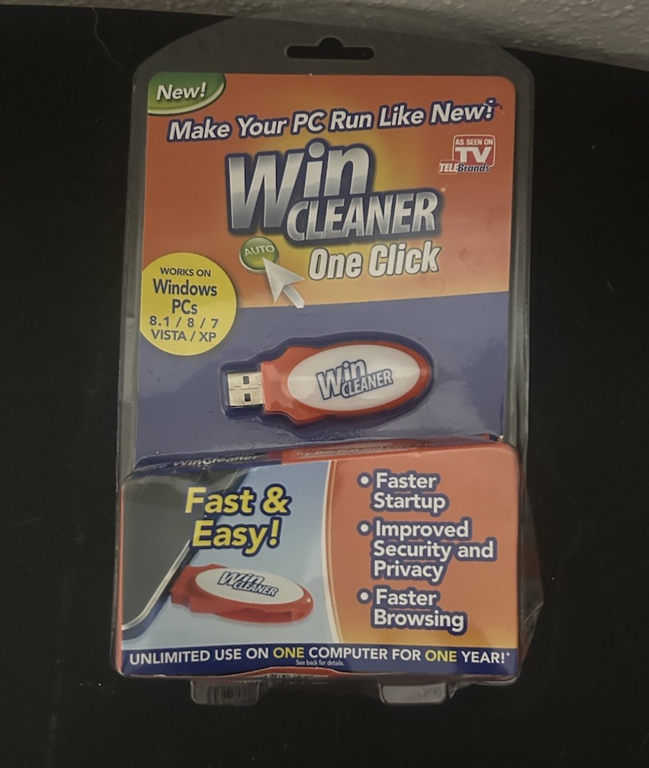 Win Cleaner One Click Professional USB Computer Clean Repair for PC Laptop NEW