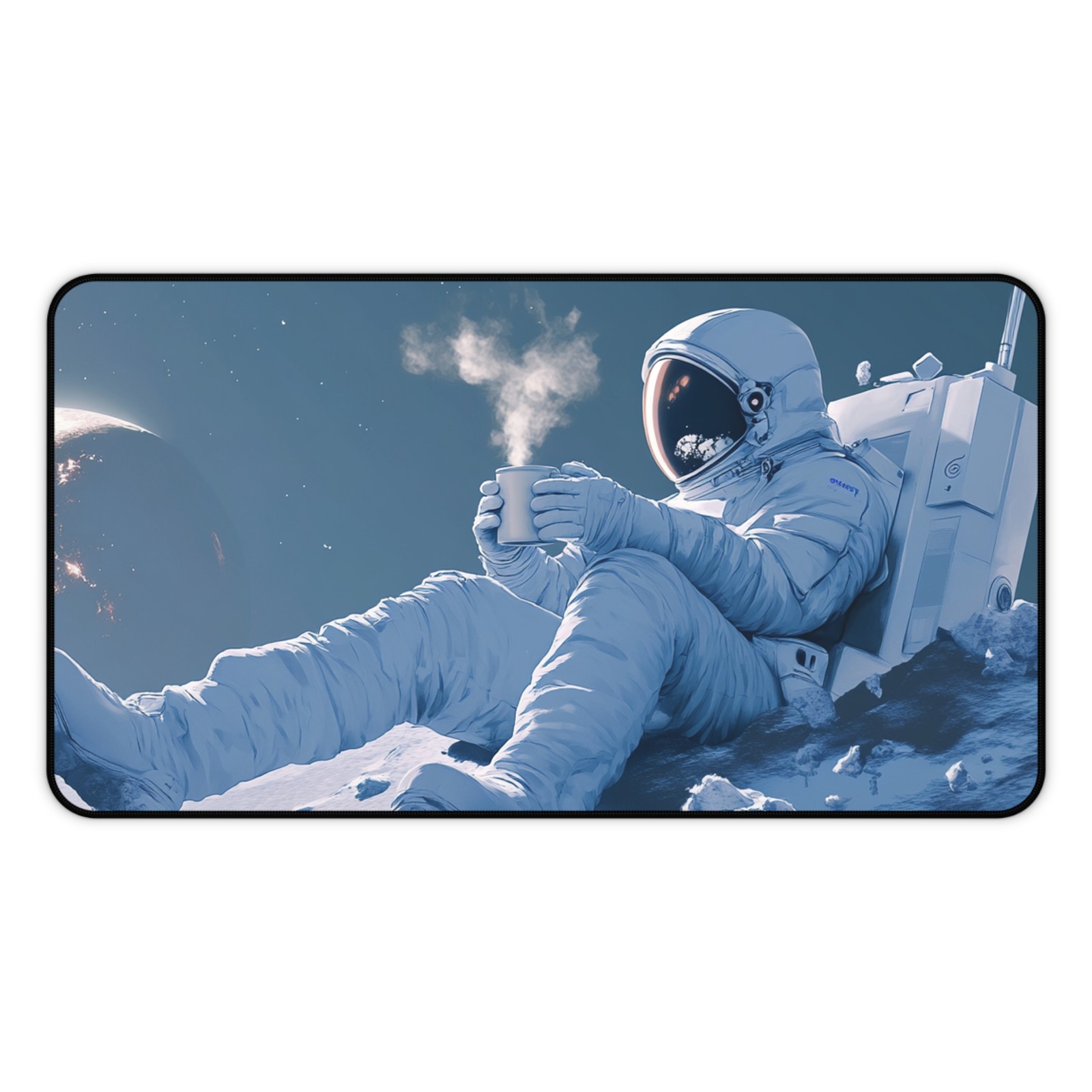 Astronaut Desk Mat, Cosmic Workspace Gaming Mouse Pad, Space Lover Gift