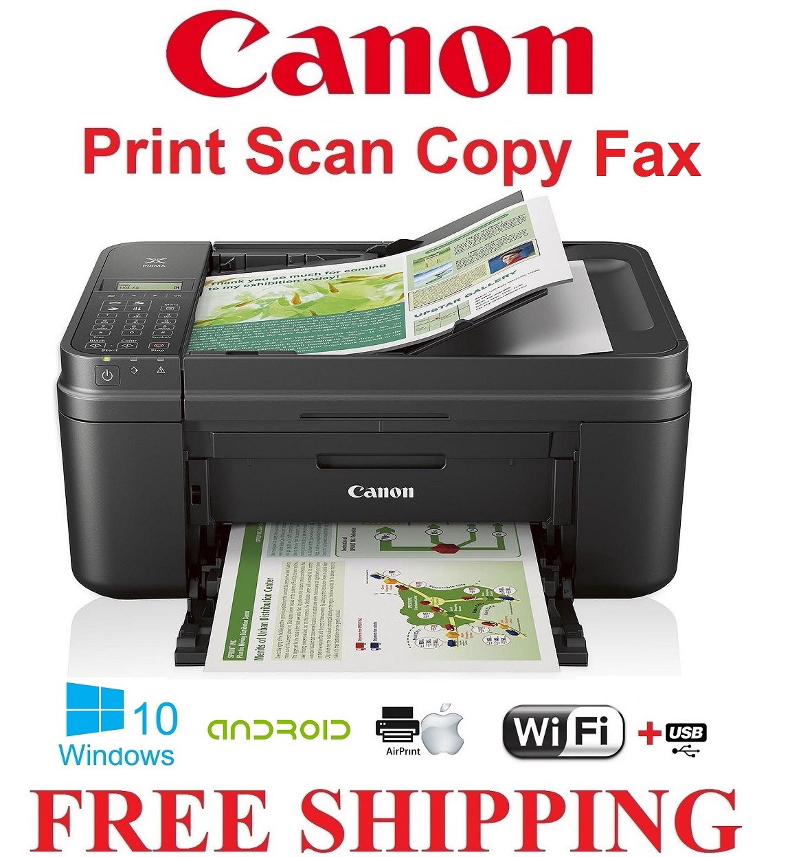 NEW Canon PIXMA TR4722/4720 Wireless Printer-Sealed-Box broken-Discount Sale