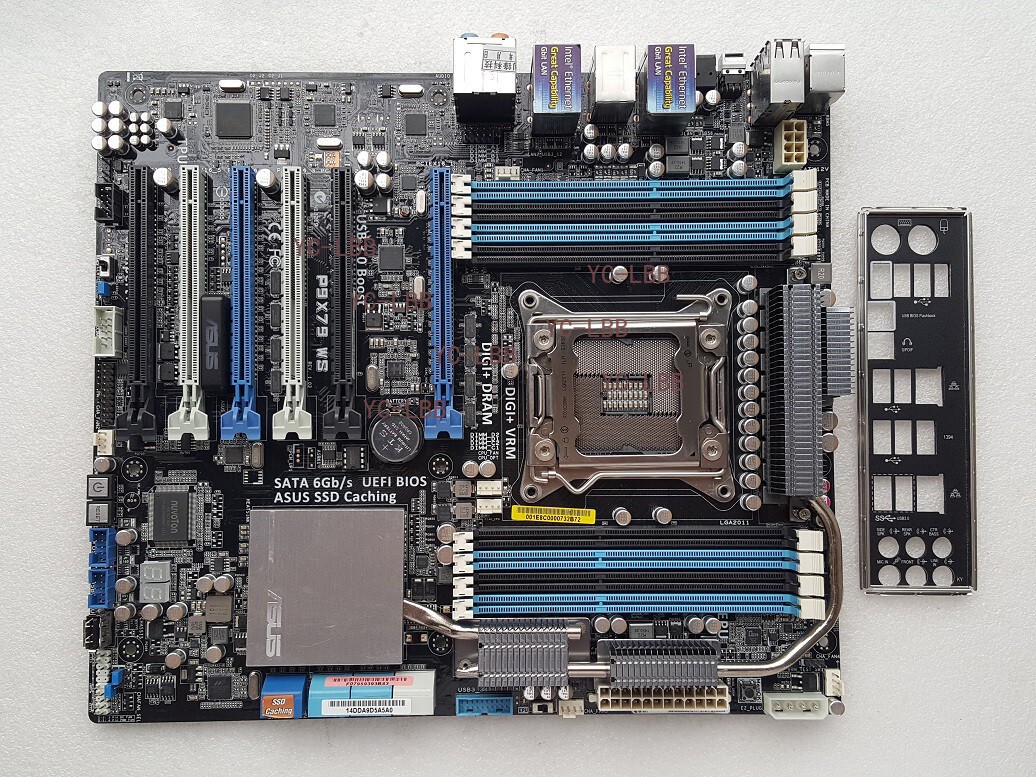 For ASUS P9X79 WS motherboard X79 Architecture LGA2011 8*DDR3 64G ATX Tested ok