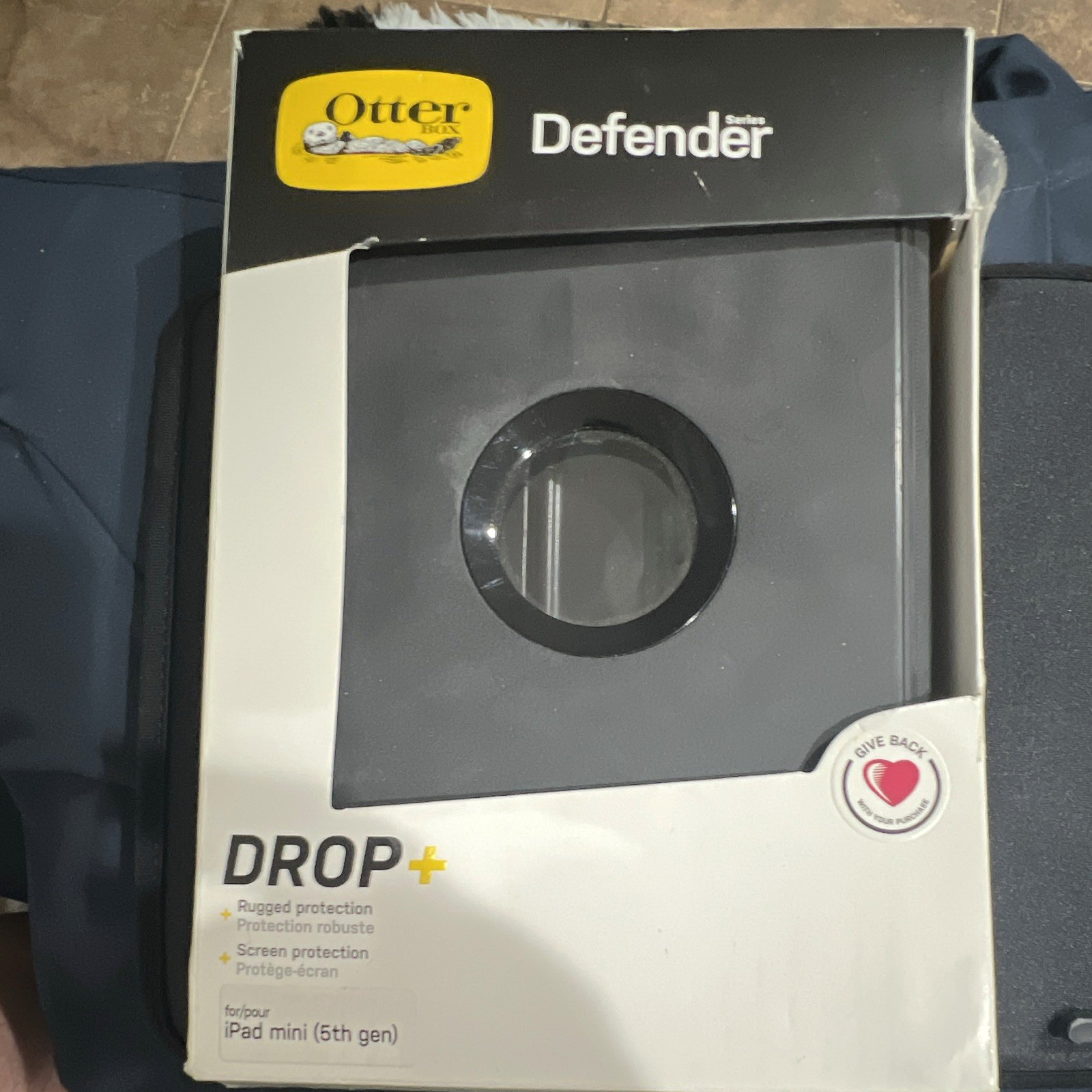 OtterBox Defender Series Rugged Case Black for iPad mini 5 Stand Pencil Holder