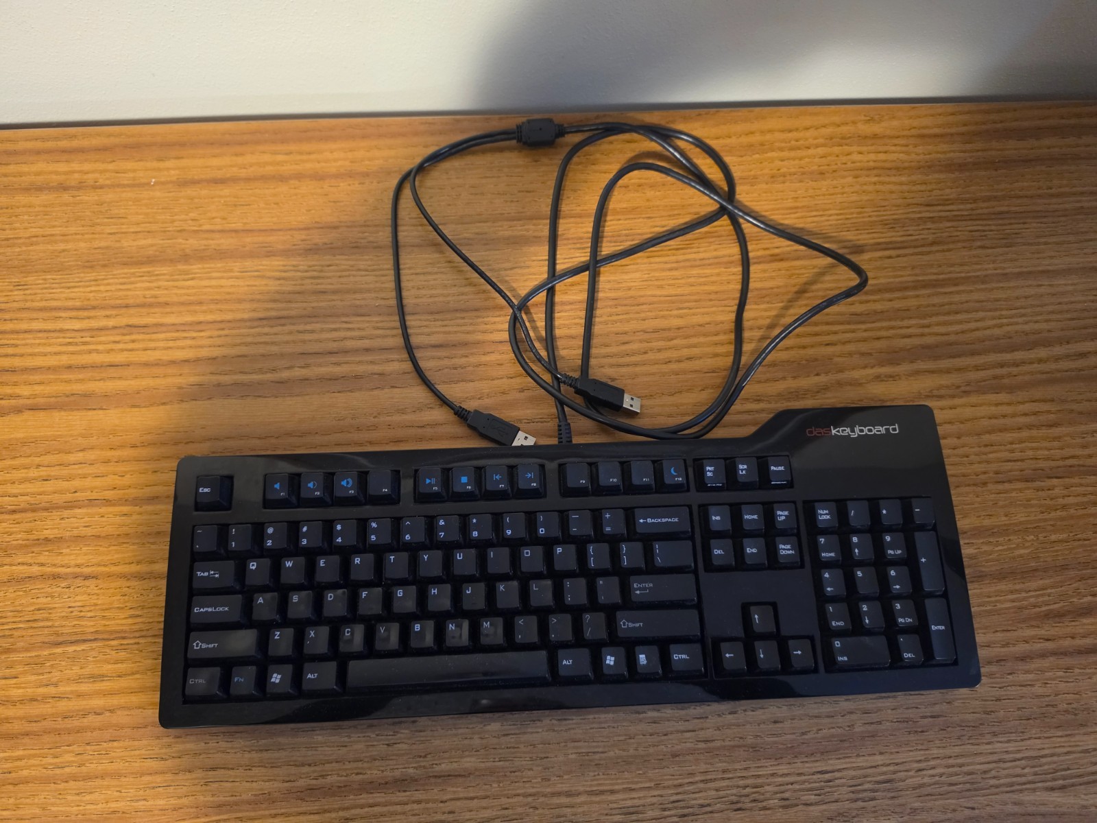 Das Keyboard Model S Professional Cherry MX Blue DASK3MKPROCLI TESTED & WORKS