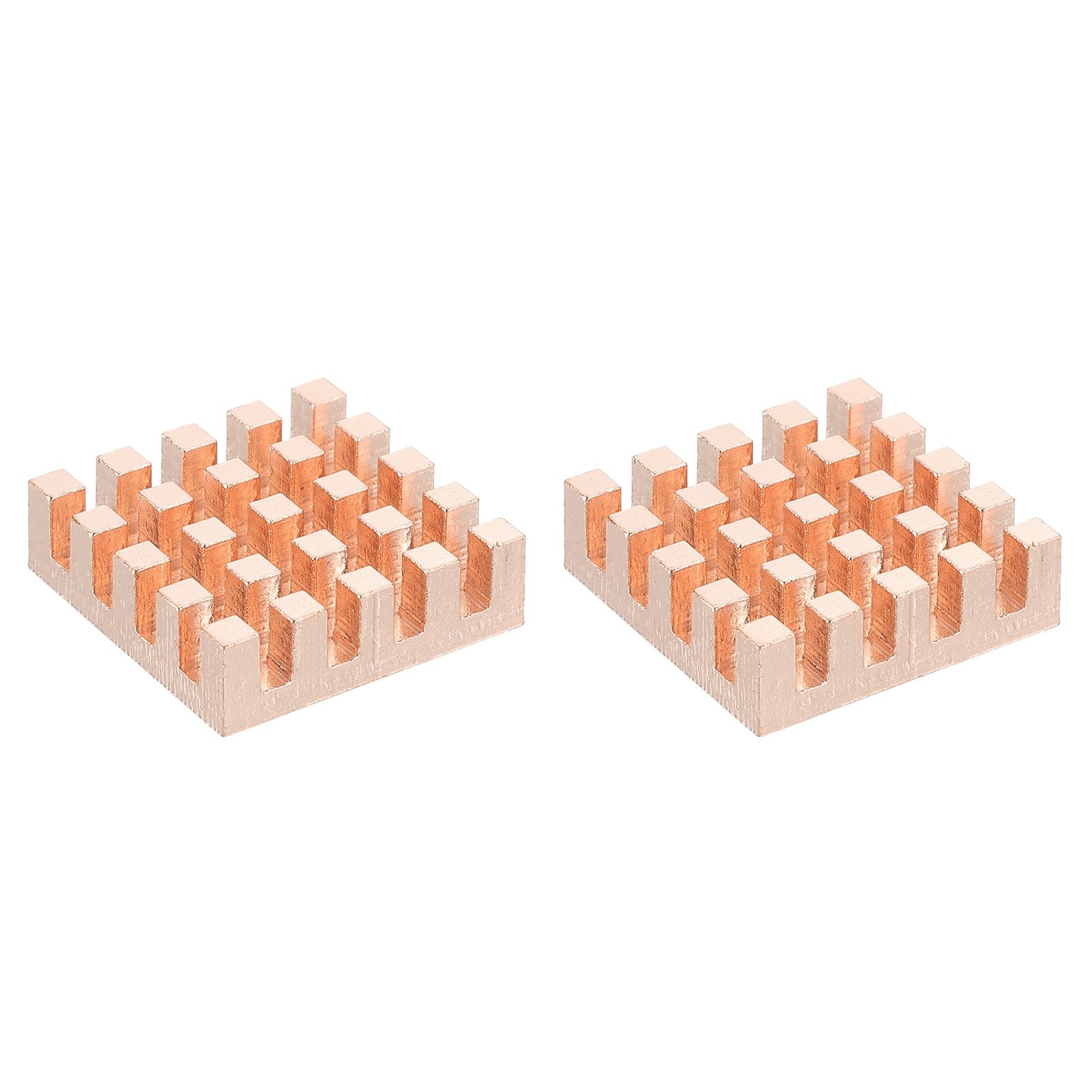2 Pcs Copper Heatsink 20x20x6mm, Heat Sink Cooler Radiator for Raspberry Pi