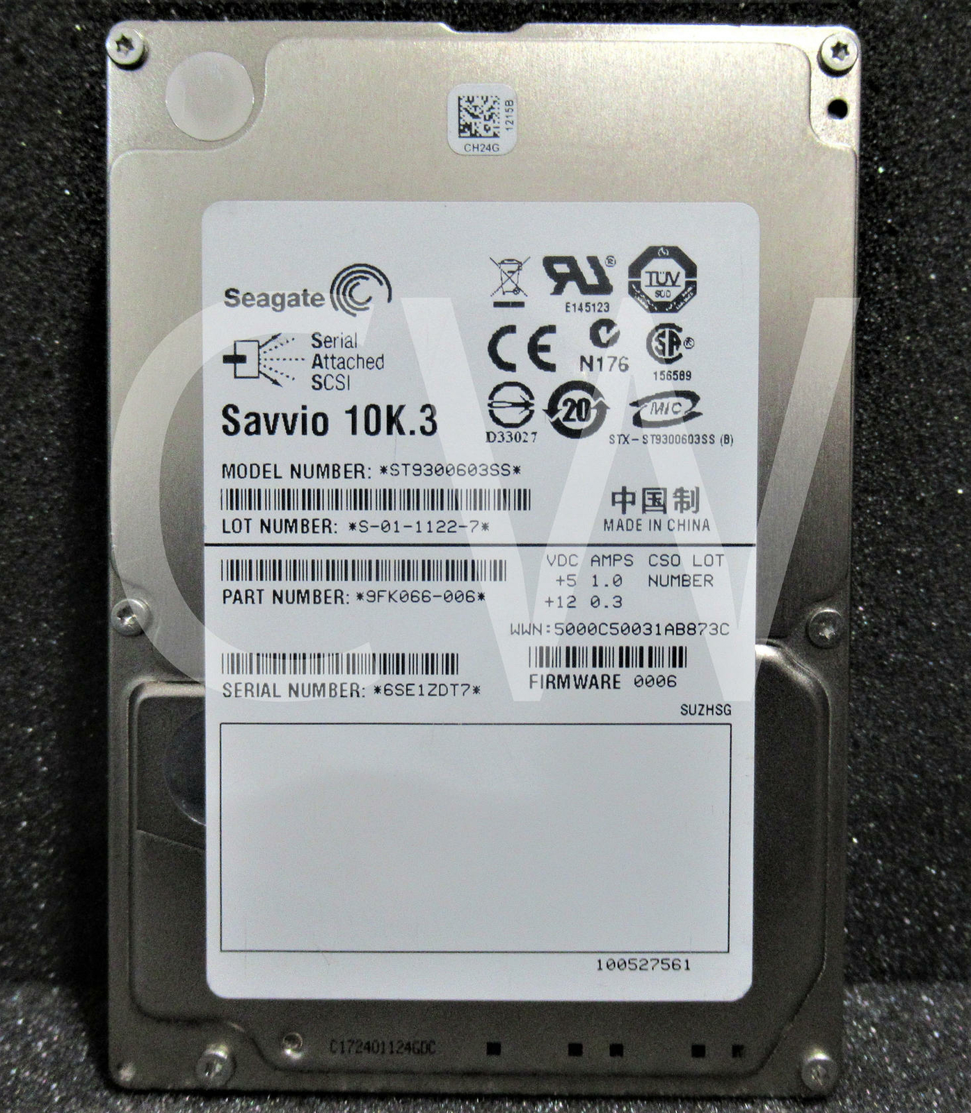 ST9300603SS Seagate 9FK066-006 300GB 10K RPM 6Gb/s 2.5" SAS HDD Hard Drive