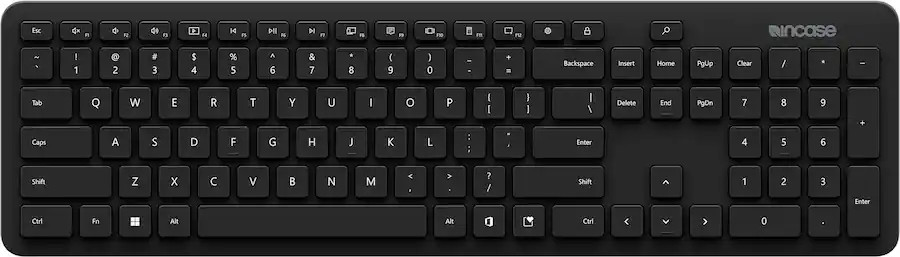 Incase Microsoft Bluetooth Keyboard Clavier Black (QSZ-00001 1898) New Open Box