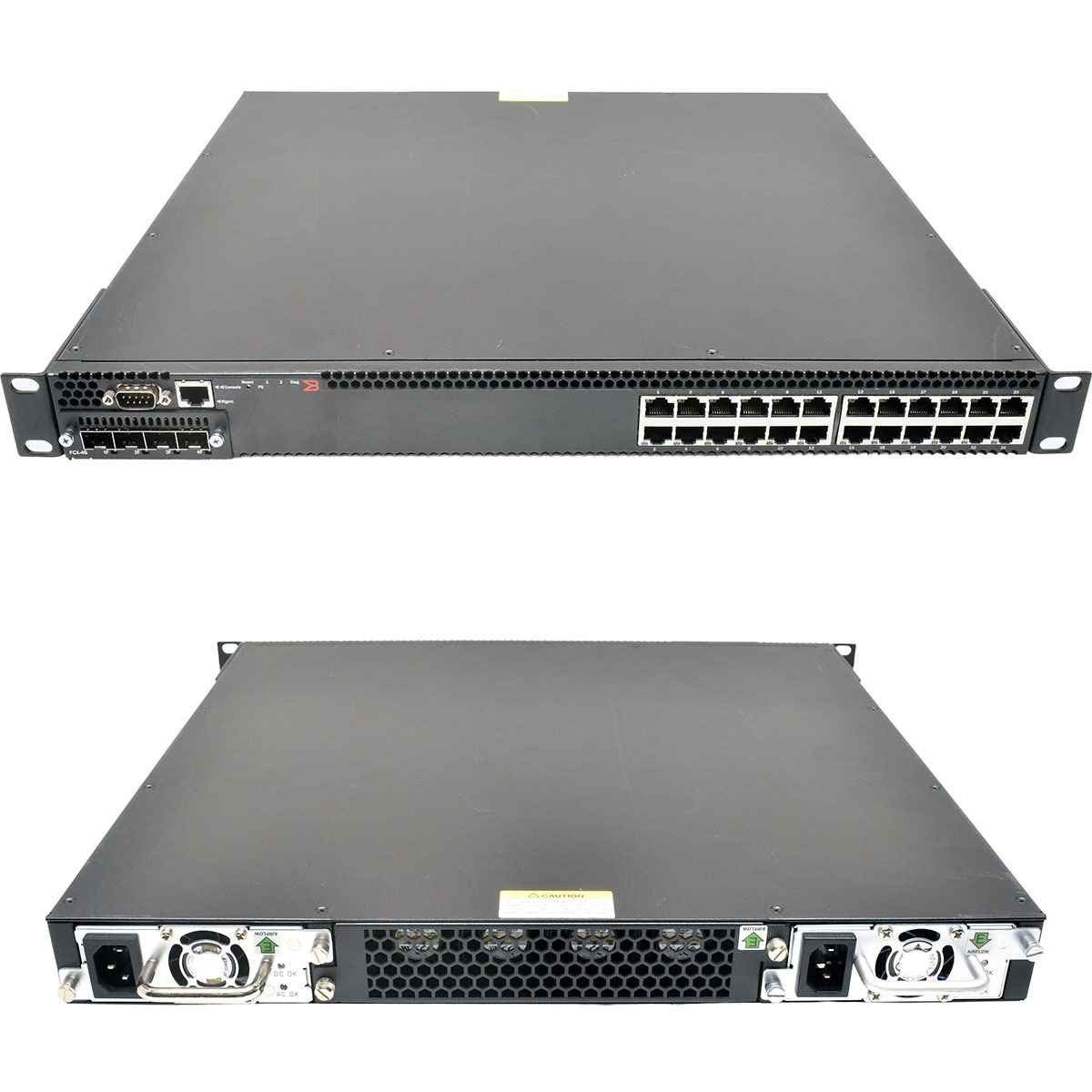 Brocade FastIron FCX624-E 80-1003603-XX 24x RJ45 Switch 1x FCX-4G 1GbE Module