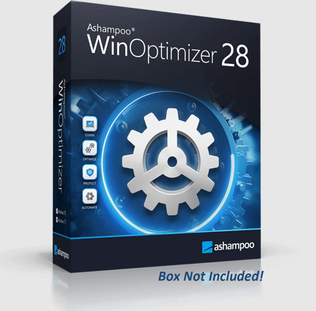 Ashampoo WinOptimizer 28- Fast. Clean. & Safe -Lifetime License for 1 PC [DISC]