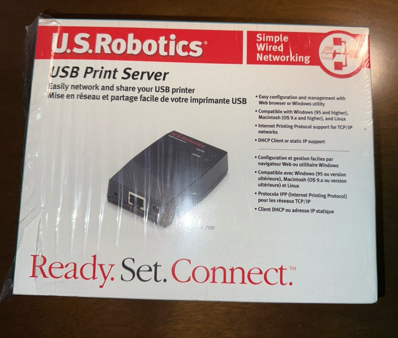 U.S. Robotics USB Print Server TCP/IP APLTLK NTBUI (USR7500)