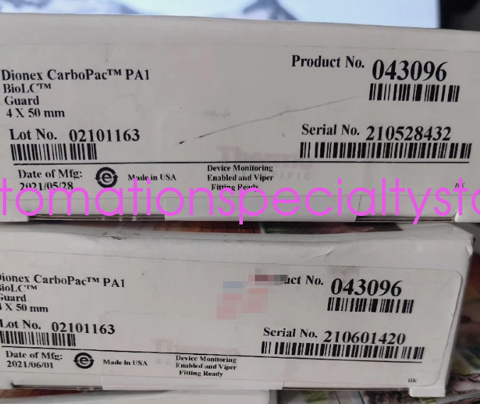 1PCS NEW 043096 Ion chromatography column shipping  Via DHL or Fedex