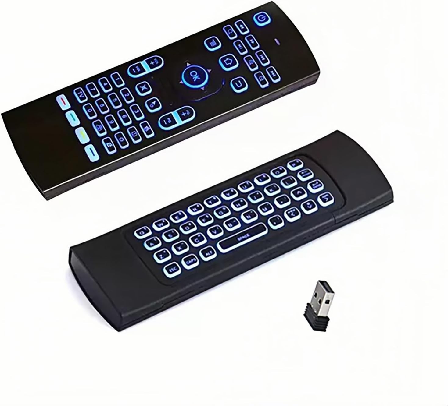 MX3 Pro Mini Keyboard Remote 7-Color Backlit Wireless Air Mouse IR Learning
