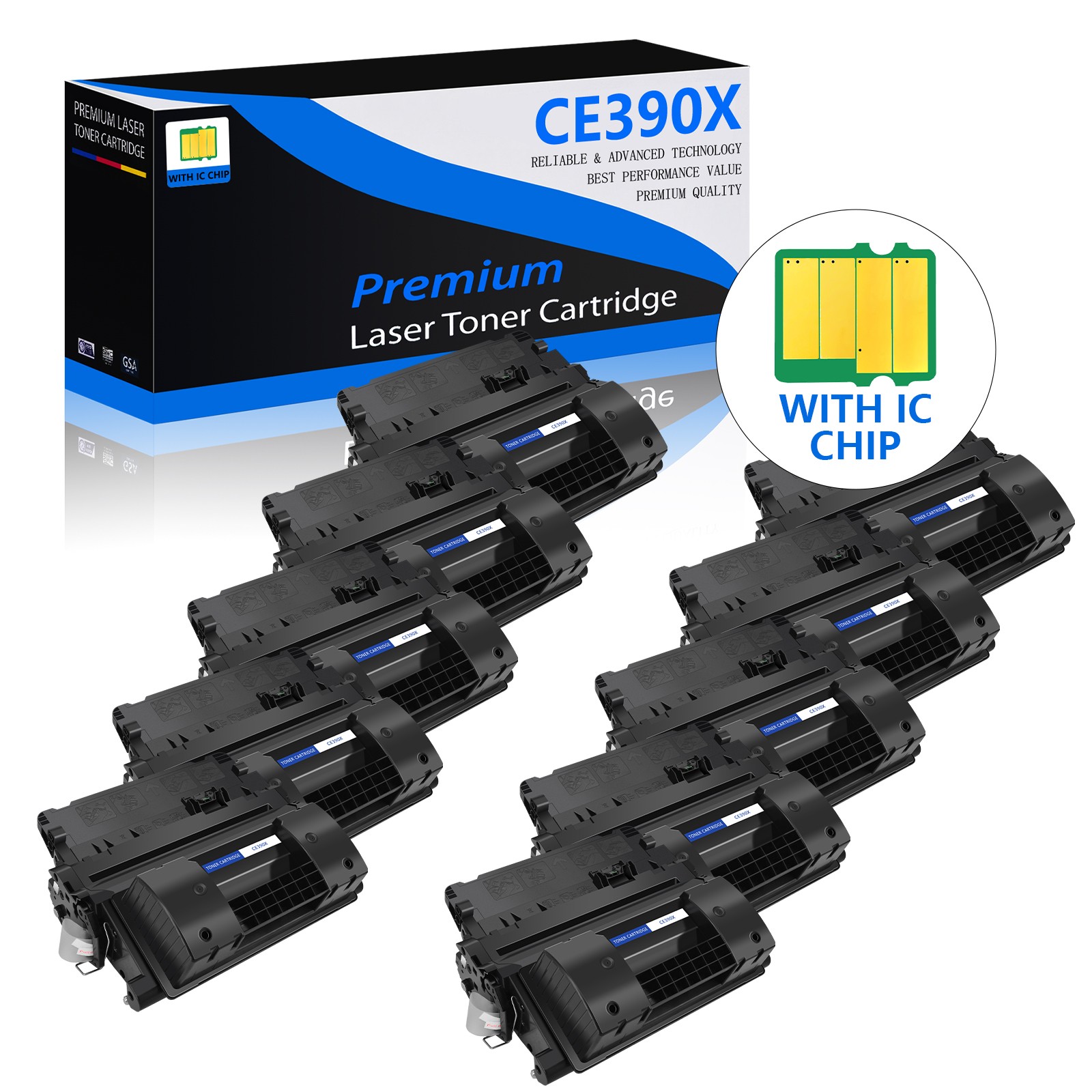 10x CE390X 90X Toner Cartridge For HP LaserJet Enterprise 600 M602n M602x M603dn