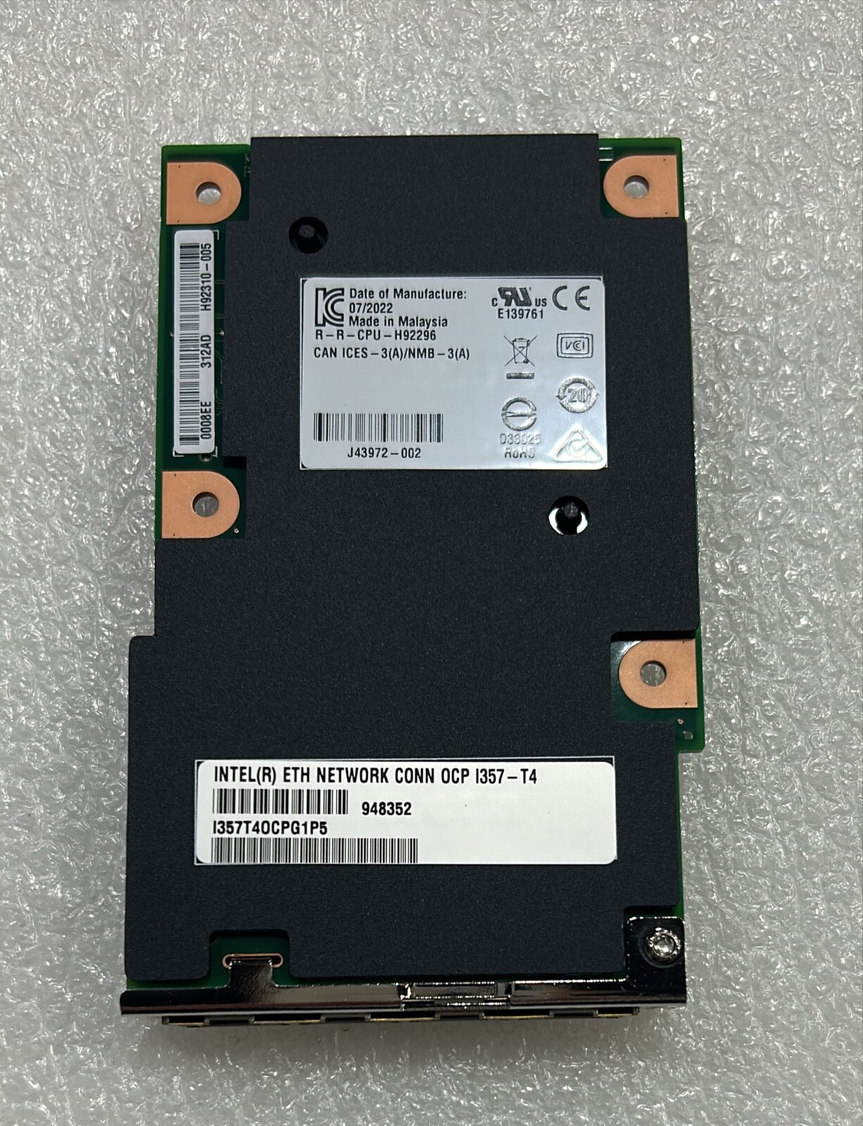 Intel I357T4OCP Ethernet Network Connection OCP I357-T4 module NEW BULK