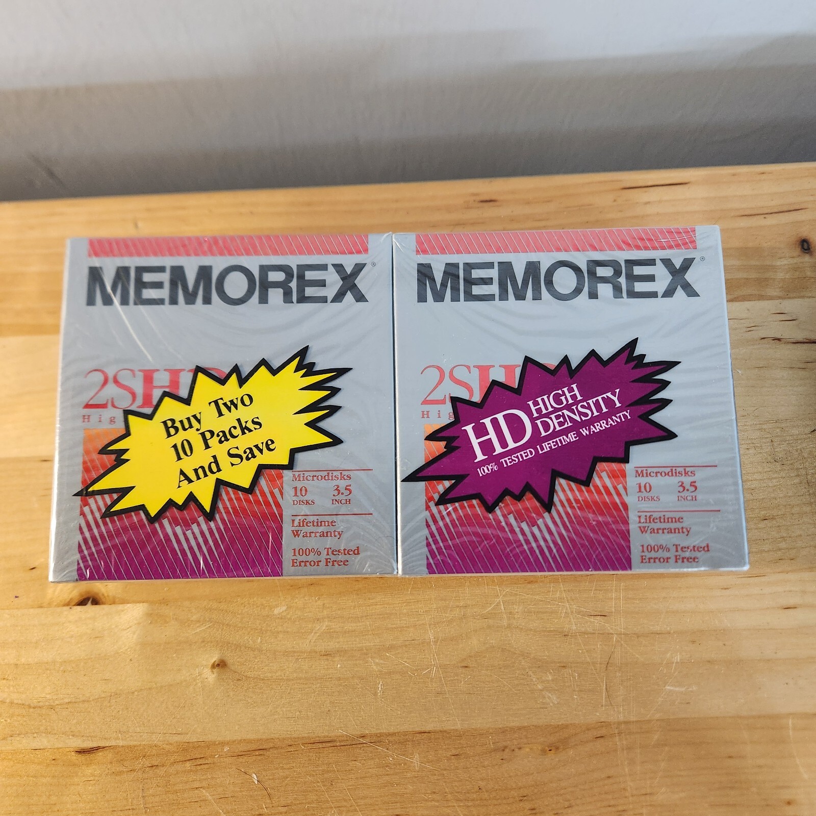 Memorex 2x 10pk (20ct) 3.5" Floppy Disks NOS; HD, 2MB, 2SHD