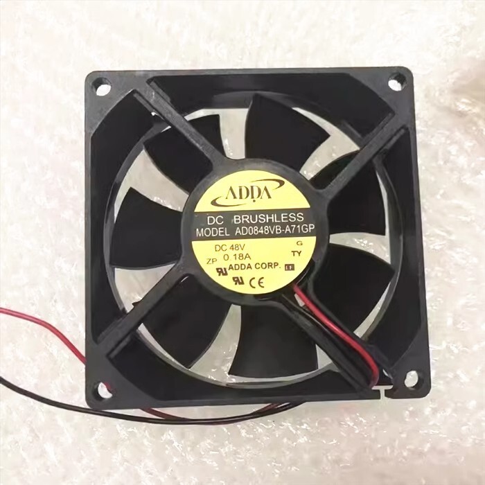 ADDA AD0848VB-A71GP 8025 DC48V 0.18A 8CM 2-Wire Silent Cooling Fan