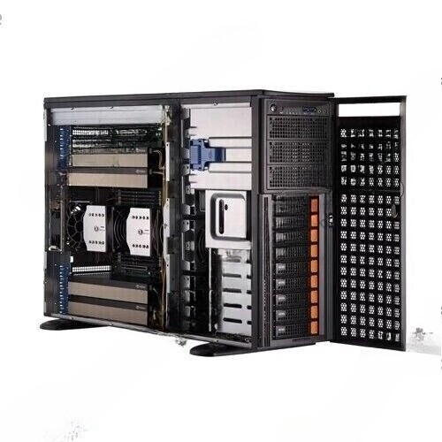 Supermicro SYS-741GE-TNRT Server 8X3.5"(8XNVME) 2X2000W PSU Support CPU*2/GPU*4