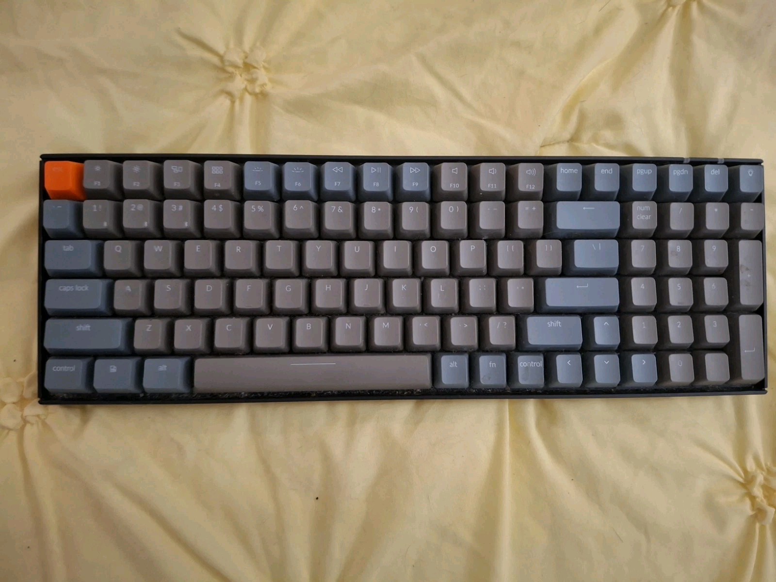 Keychron K8 Wireless Mechanical Keyboard TKL White Backlight Gateron Brown W/Cor