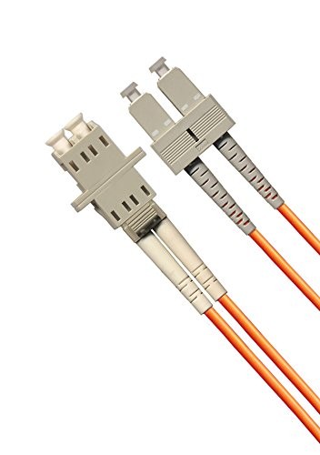 1ft Fiber Optic Adapter Cable LC Female To SC Male Multimode 62.5/125 Duplex
