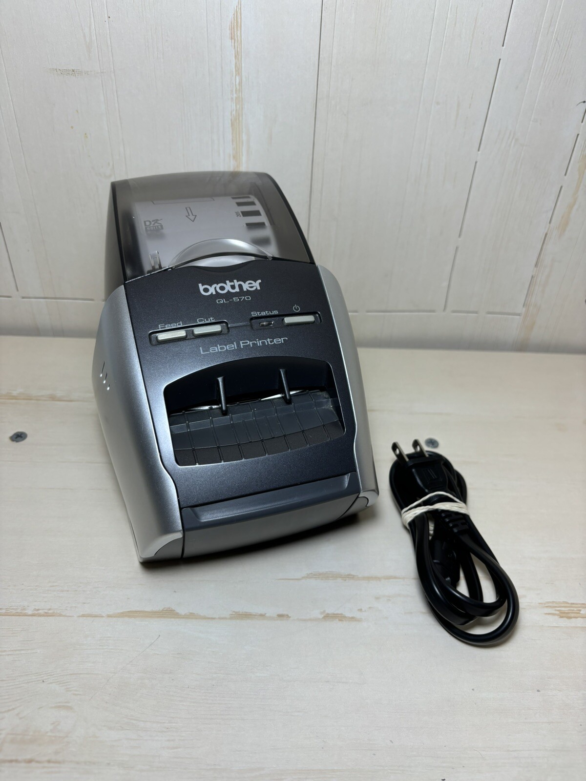 Brother QL-570 USB Thermal Label Printer w/ Labels & Power Cord Tested Working