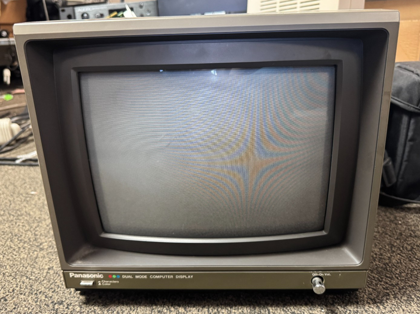 VTG 1983 Panasonic CT-160 Computer 10.5" Monitor Gaming 1980s Power on Test Only