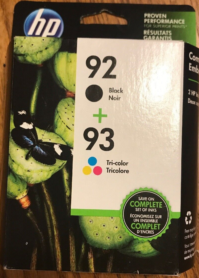 HP 92 93 Black Color Inkjet C9513FN OEM NEW Genuine Sealed Ships N 24h