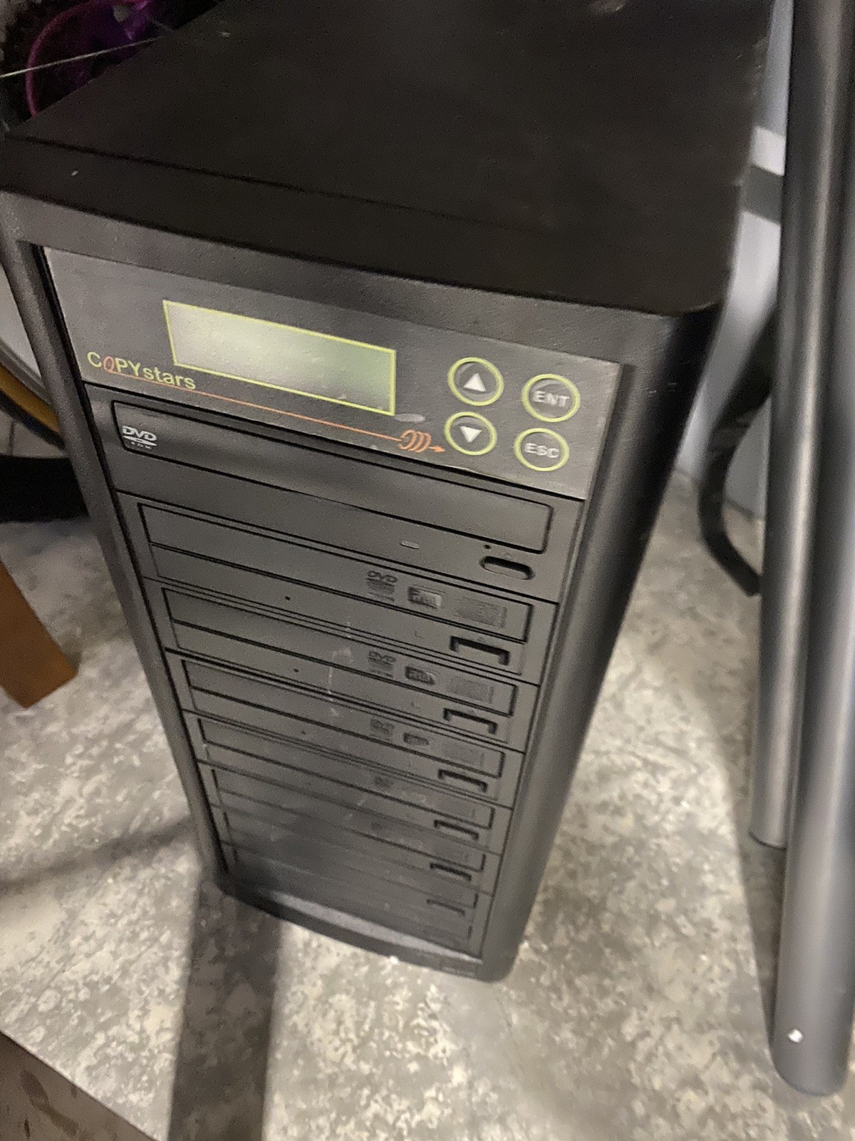 Copystars Cd DVD 7 Disc Duplicator Barely Used Missing Cord.