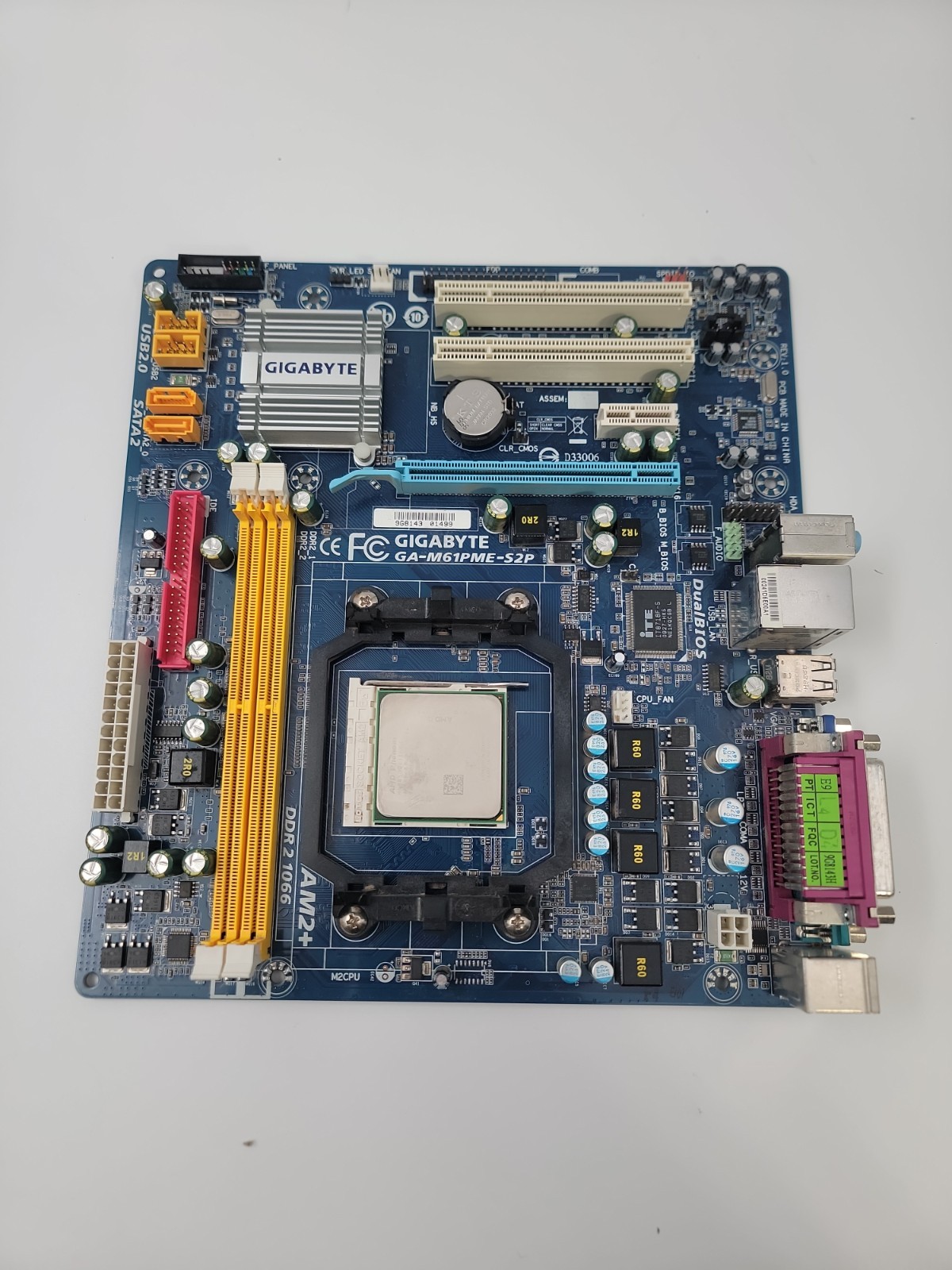 Gigabyte GA-M61PME-S2P Motherboard AMD Phenom CPU AM2 AM2+ DDR2 UNTESTED