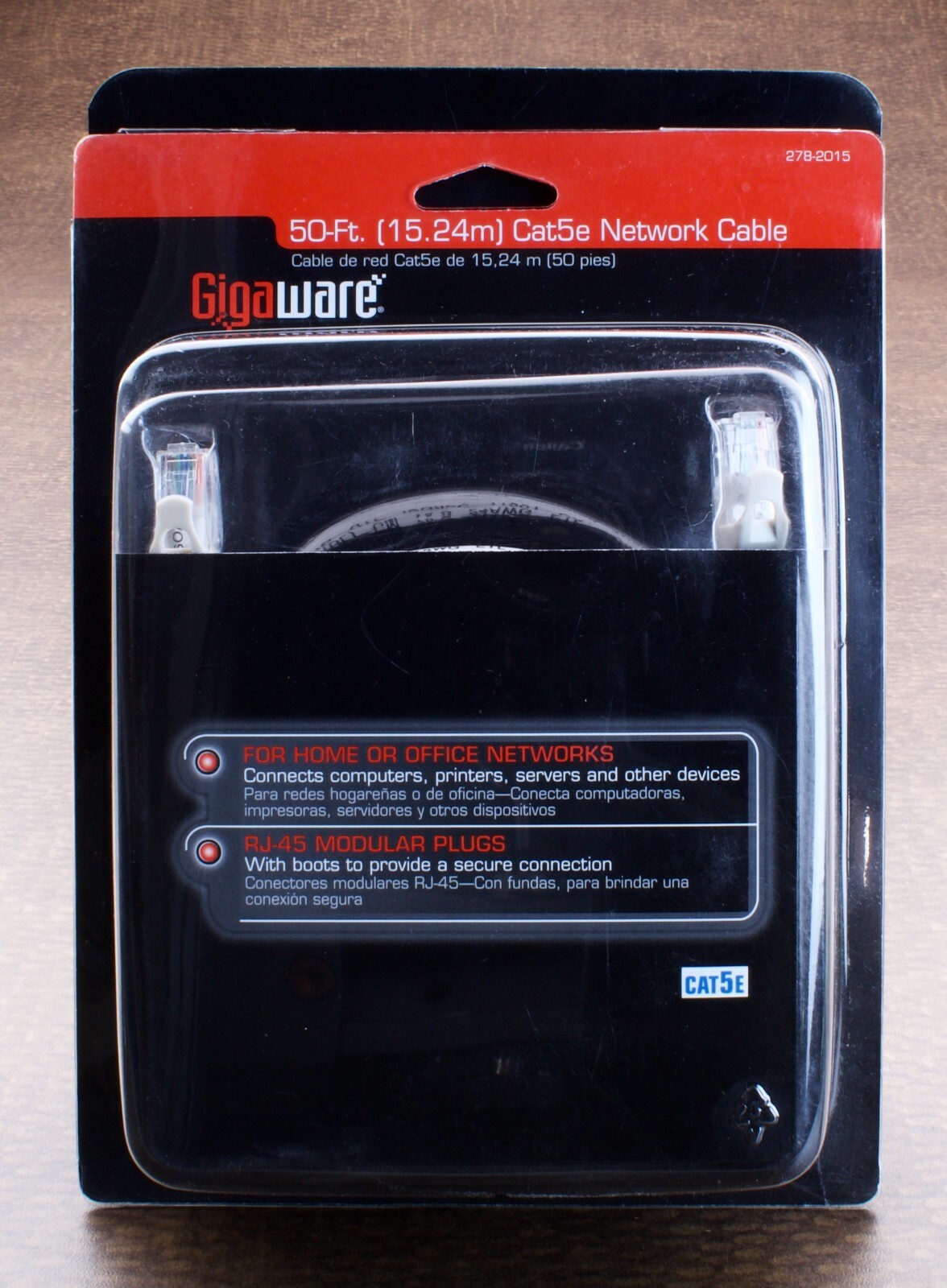 NEW - Radio Shack - Cat 5E 50 Foot or 15.2Meter - 5E RJ-45 8C Network Cable