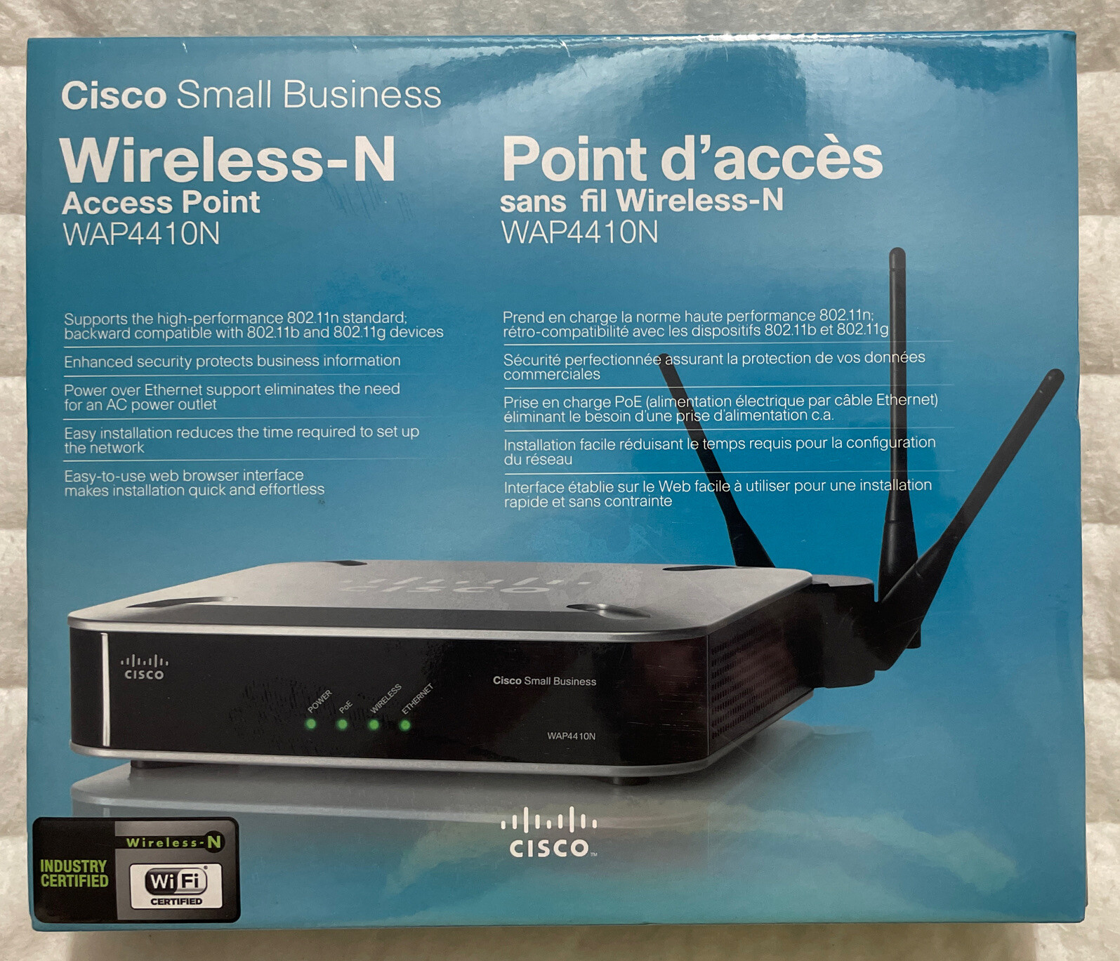 Cisco Small Business Wireless-N Access Point WAP4410N Factory Sealed Retail Box