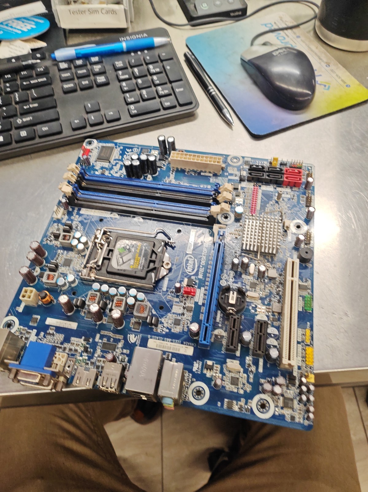 No Power As Is Intel DH55TC E70932-302 LGA1156 DDR3 Micro-ATX Motherboard