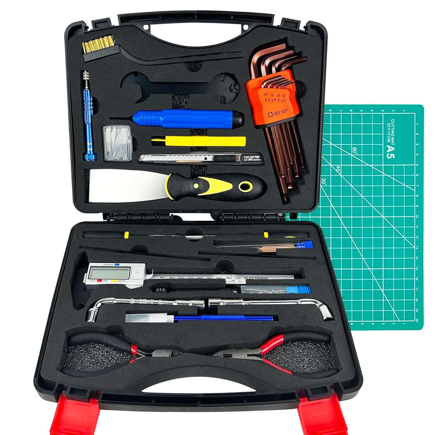81-Piece 3D Printer Tools Kit with Caliper, Wrenches, Scraper, & More